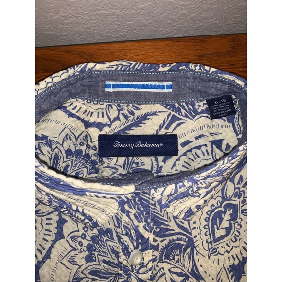 Tommy Bahama Hawaiian Button-Up Camp Shirt - Picture 4 of 5